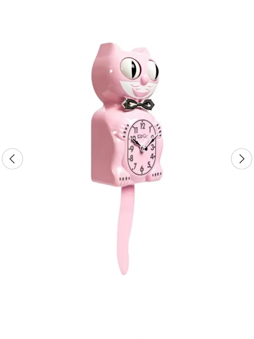 Pink Kit-Cat Style Pendulum Wall Clock rare